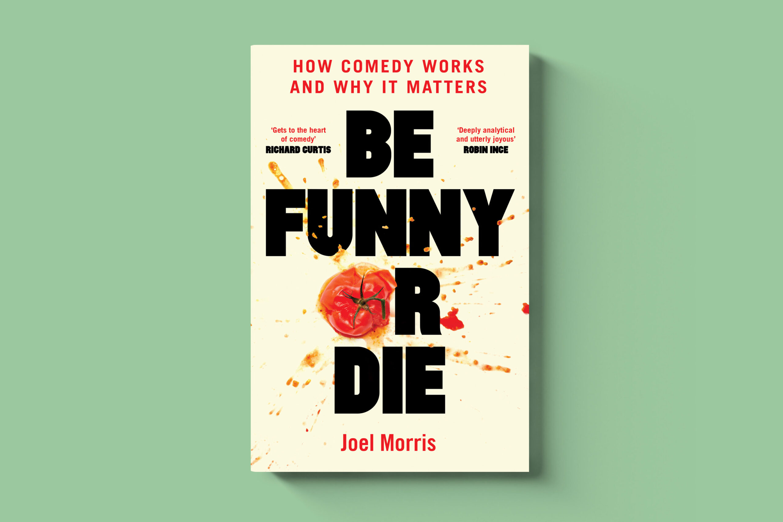 BE FUNNY OR DIE JOEL MORRIS MECOB Book Cover Designer scaled